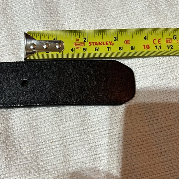 Fossil Leather Belt with Details Size M - Picture 16 of 16